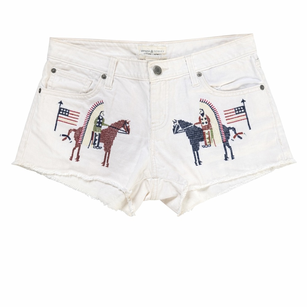 Ralph Lauren Denim‎ & Supply Embroidered Americana Shorts 28